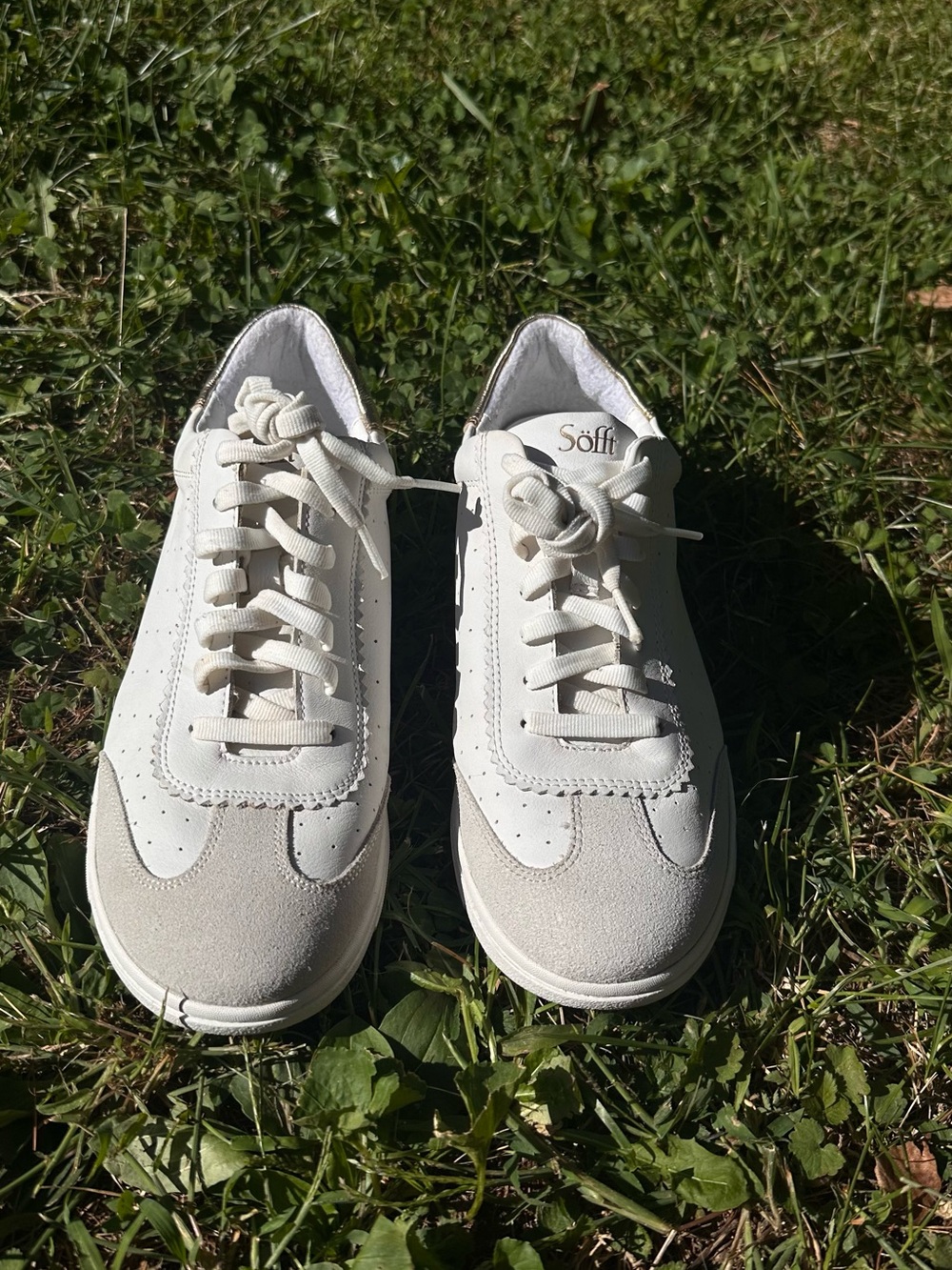 Söfft Padded Insole Loafer Style Sneaker with Scalloped Suede Leather Detailing